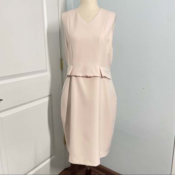 Whistles Ali pale pink Formal Shift Dress size US 10 - Picture 5 of 10